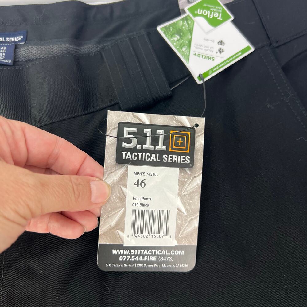 NEW 5.11 Tactical EMS Black Size 46 Unhemmed Men's 74310L Pans Teflon Coated - Picture 13 of 16